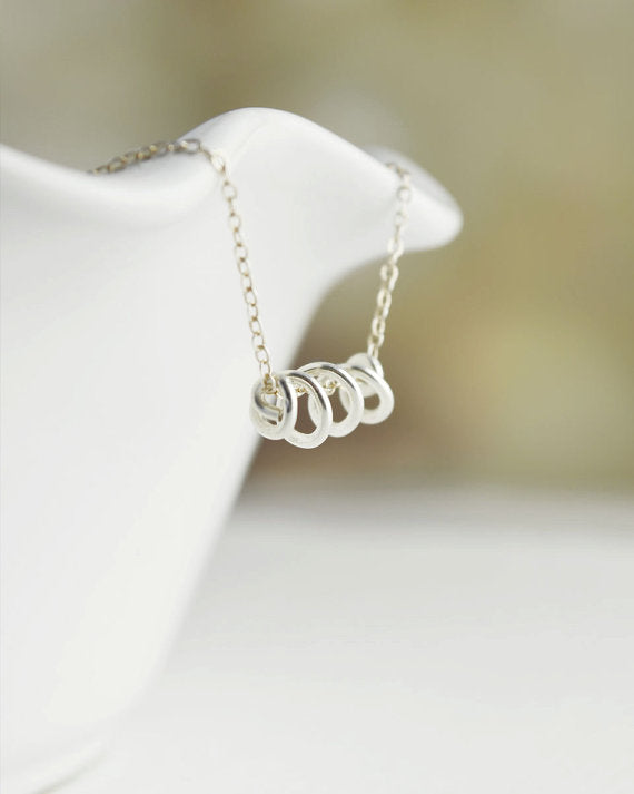 Sterling Silver Helix Necklace