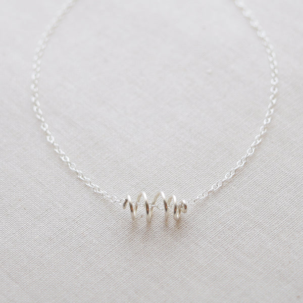 Sterling Silver Helix Necklace