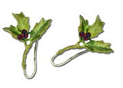 Holly Garnet Earrings by Michael Michaud