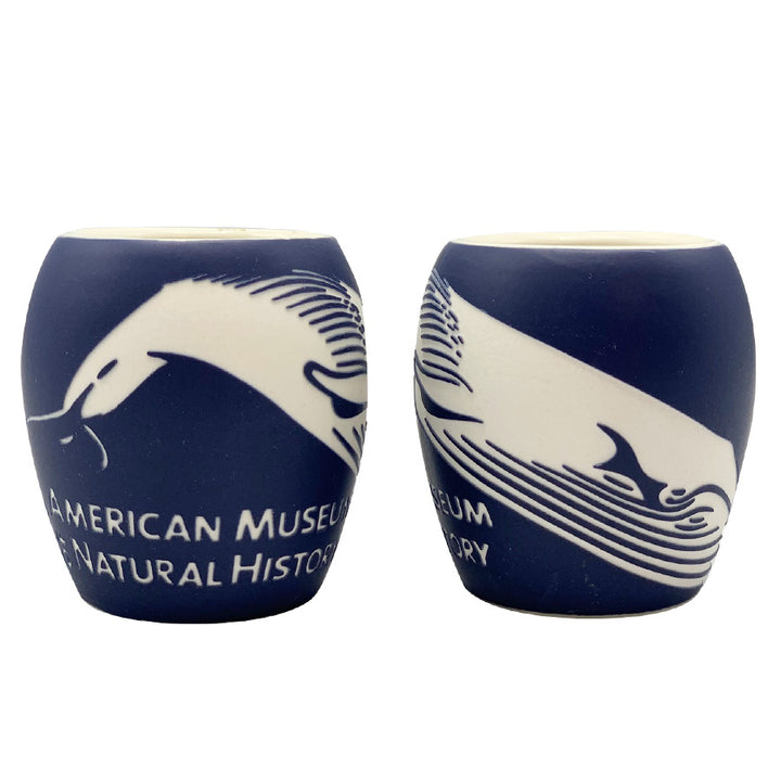 Ceramic Blue Whale Commemorative Shot Glass
