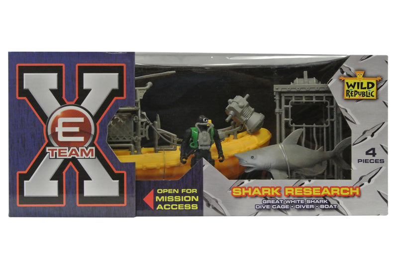 E Team X Shark Research Play Set