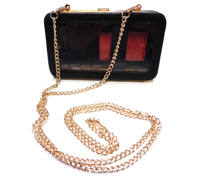 Black Vegan Leather Santana Wallet