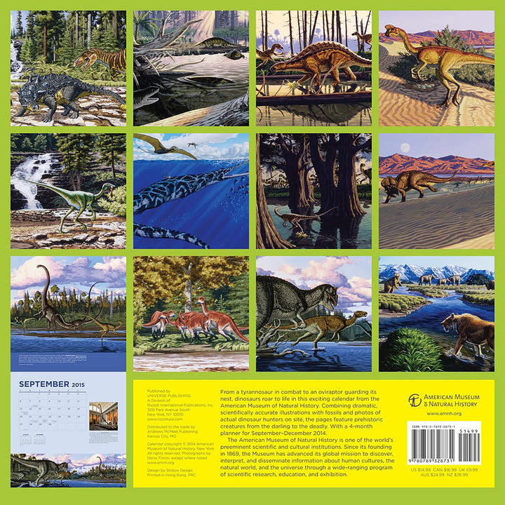 American Museum of Natural History Dinosaur 2015 Calendar