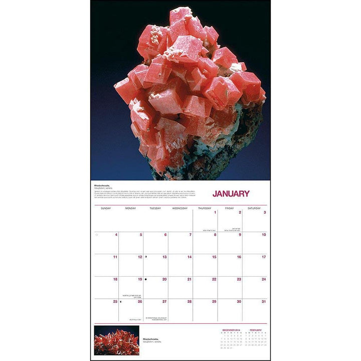 Rocks and Minerals 2015 Calendar