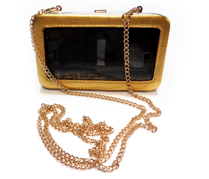 Gold Vegan Leather Santana Wallet