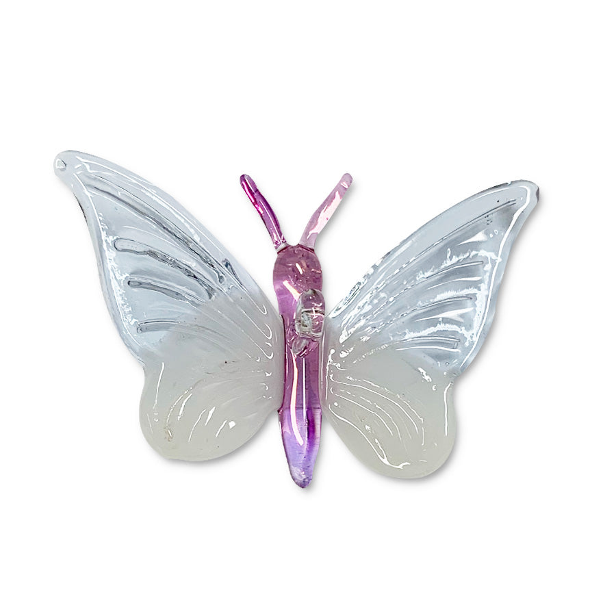 Blown Glass Butterfly Ornament