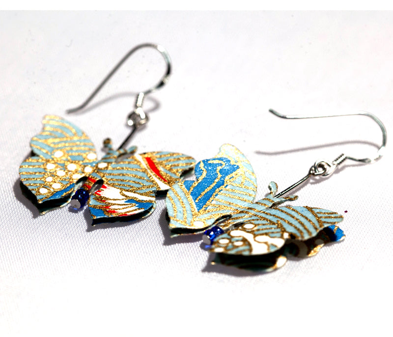 Butterfy Washi Paper Earrings