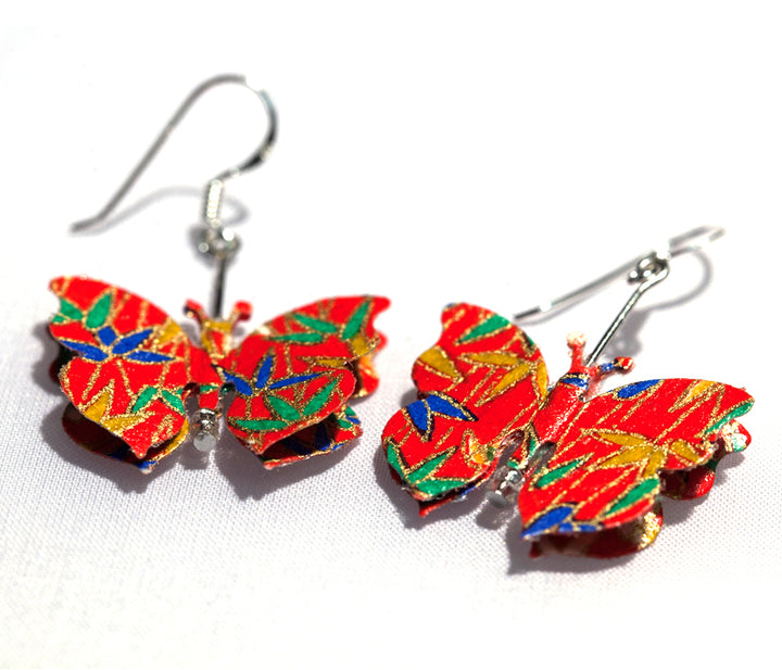 Butterfy Washi Paper Earrings