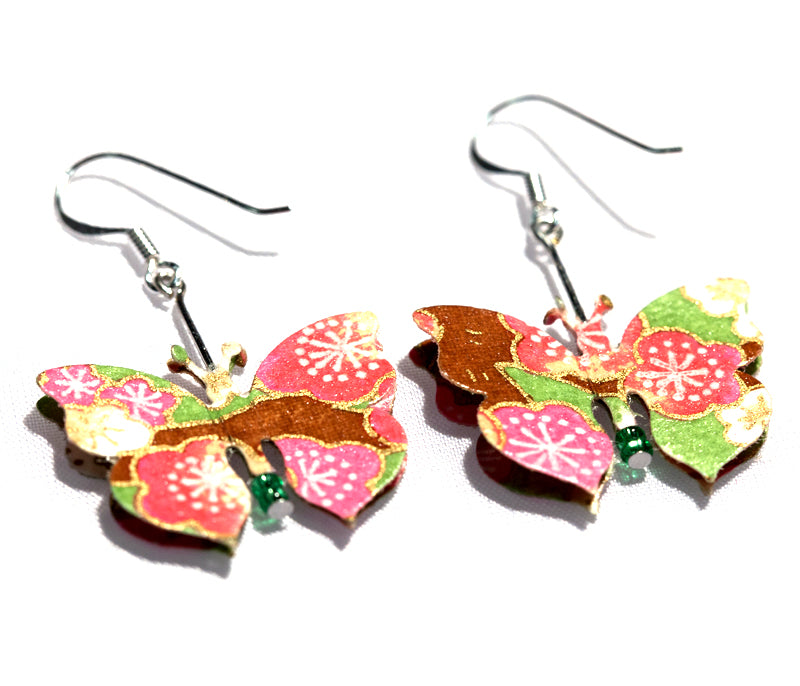 Butterfy Washi Paper Earrings