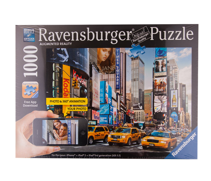 Colorful Activity at Times Square Augmented Reality Jigsaw Puzzl