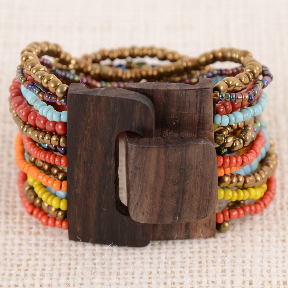 Beaded Buckle Cuff