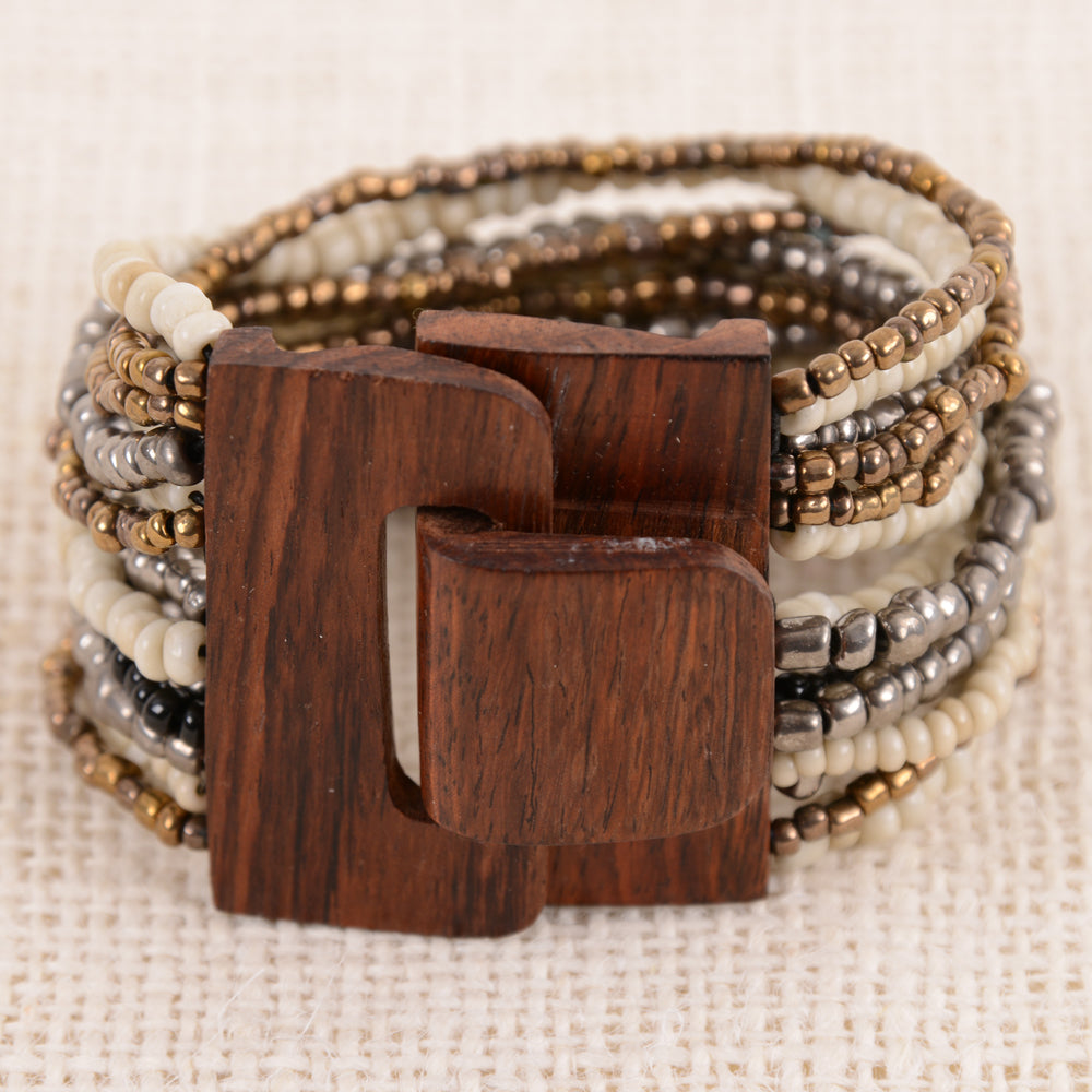 Beaded Buckle Cuff