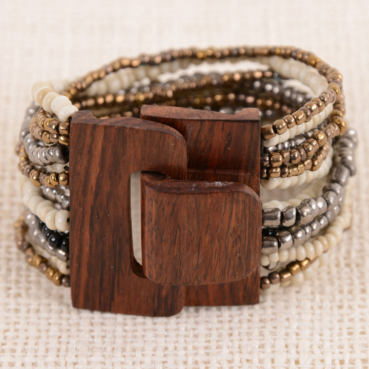 Beaded Buckle Cuff