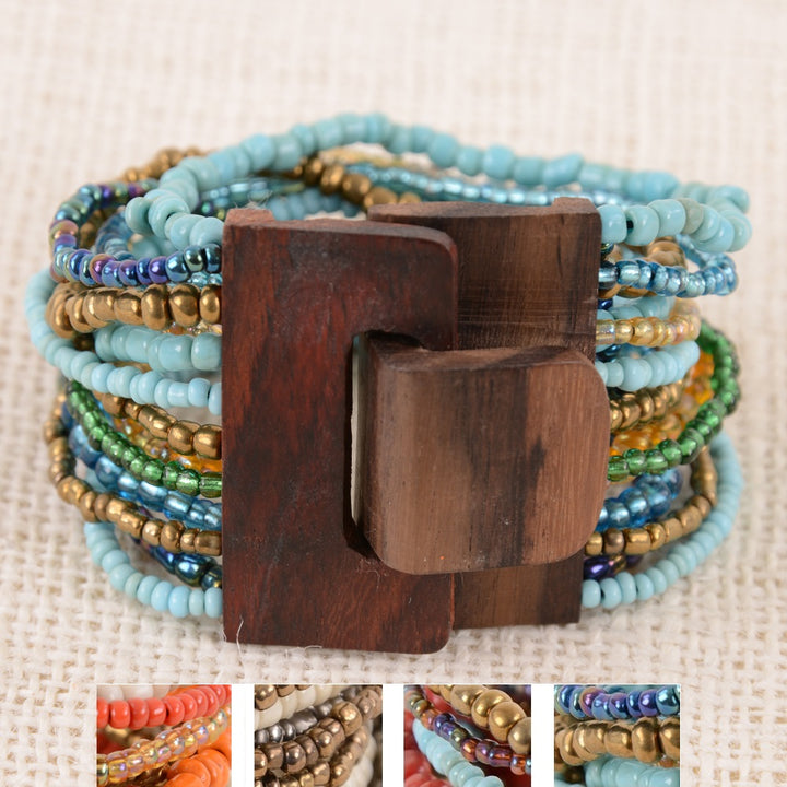 Beaded Buckle Cuff
