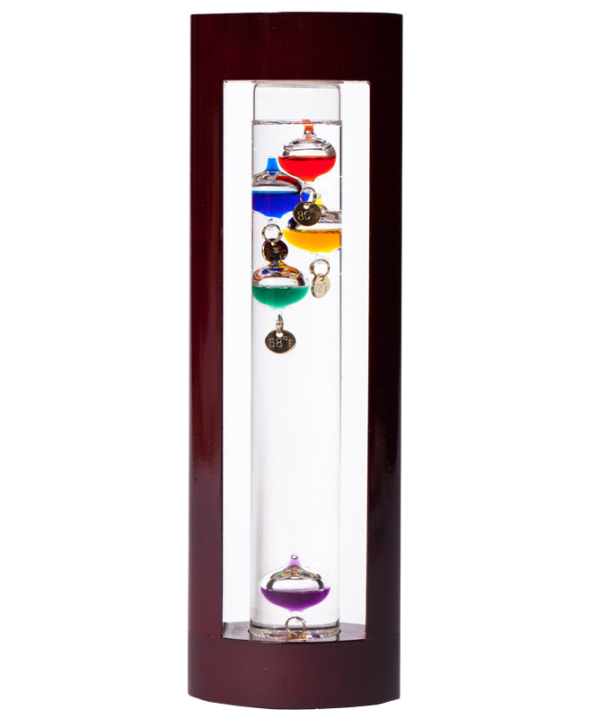Wood Encased Galileo Thermometer