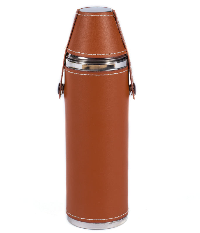 Stainless Steel Leather Cylinder Flast