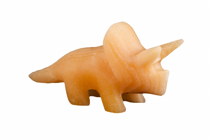 Aragonite Triceratops Figurine