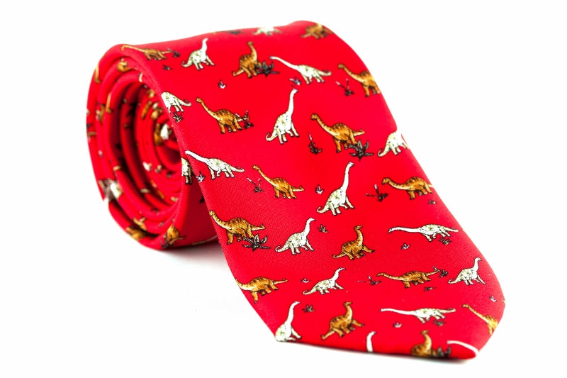 Silk Dinosaur Boxed Tie