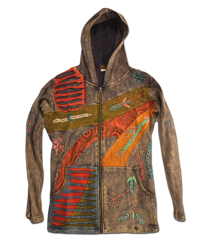 Ladies Cotton Patch Hoodie