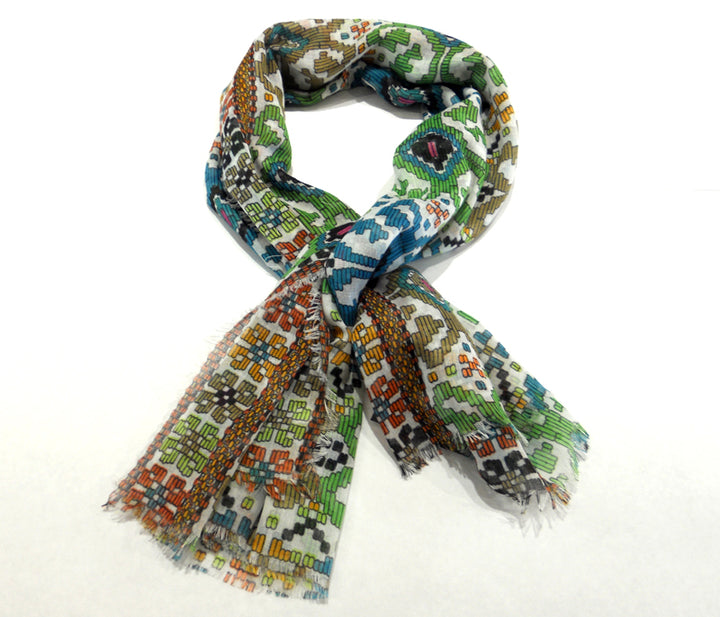 Mexican Confetti Woven Square Scarf