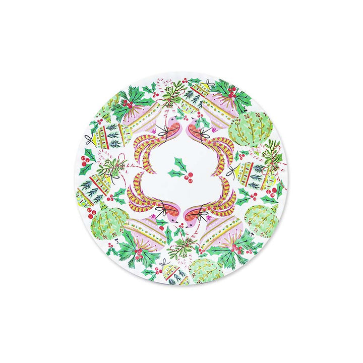 Vintage Bird Christmas Platter