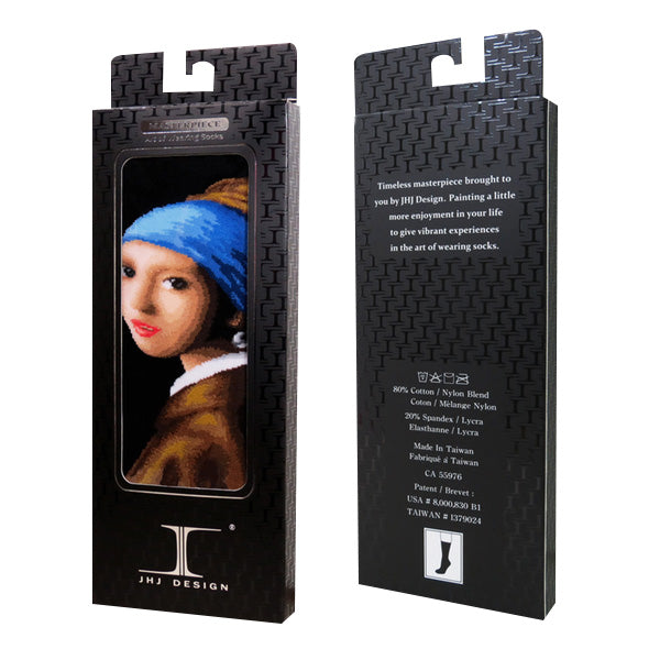 Vermeer Girl With A Pearl Earring, Masterpiece Socks