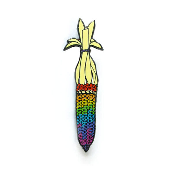Rainbow Corn Enamel Pin