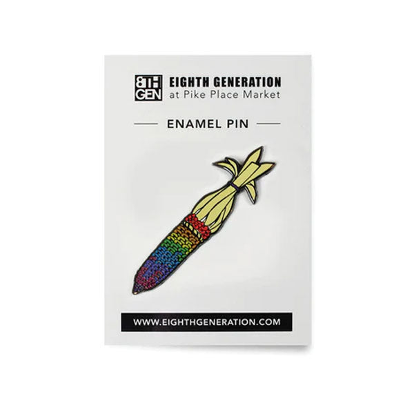Rainbow Corn Enamel Pin