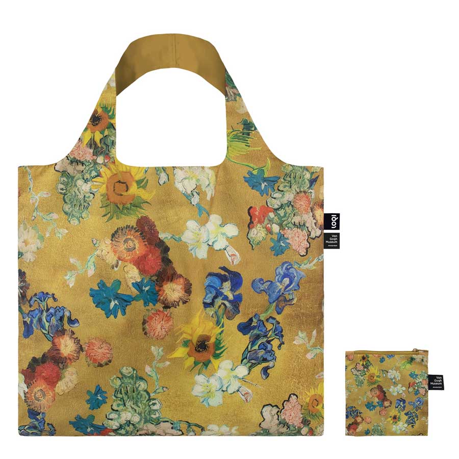 Van Gogh: Flower Pattern, Foldable Tote Bag