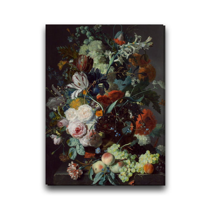 Jan van Huysum, Still Life with Flowers and Fruit, Leather Notebook