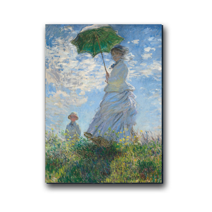 Monet, Woman with a Parasol Leather Notebook