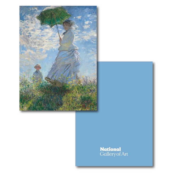 Monet, Woman with a Parasol Leather Notebook