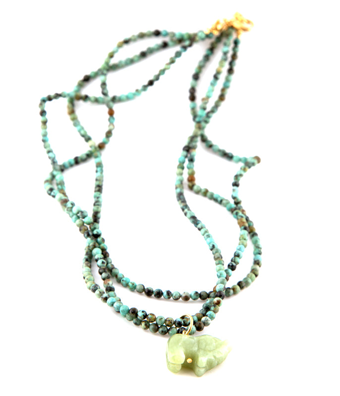 Jade Elephant Necklace