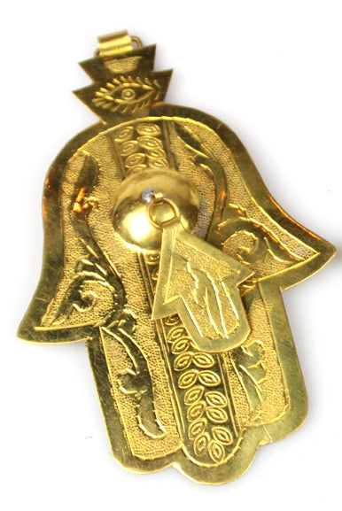 Brass Khamsa Hand of Fatima