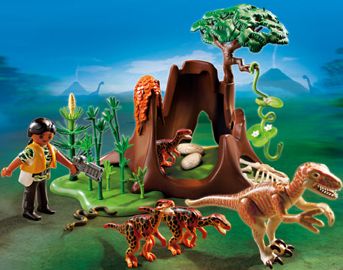 Playmobil Set Deinonychus and Velociraptors