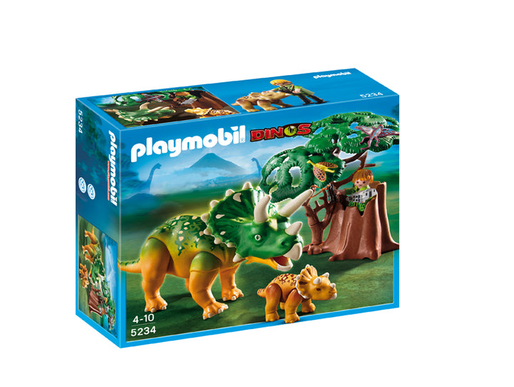 Playmobil Explorer and Triceratops Set