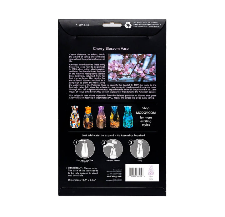 Cherry Blossom Collapsible Vase