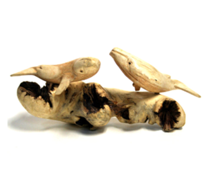 Hand Carved Whales
