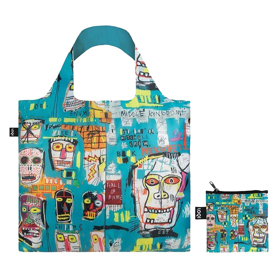 Basquiat: Skulls, Foldable Tote Bag