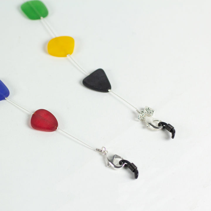 Recycled Glass Multicolored Face Mask Chain