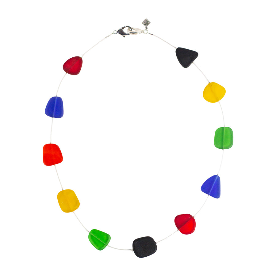 Recycled Glass Multicolored Face Mask Chain