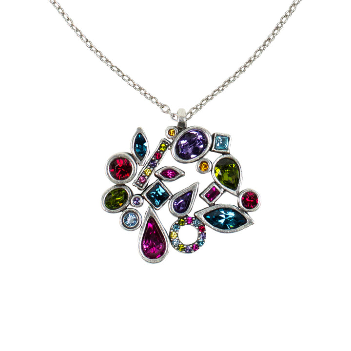 Affirmation Crystal Cluster Pendant Necklace