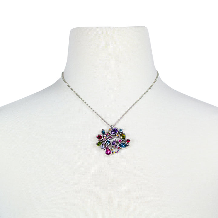 Affirmation Crystal Cluster Pendant Necklace
