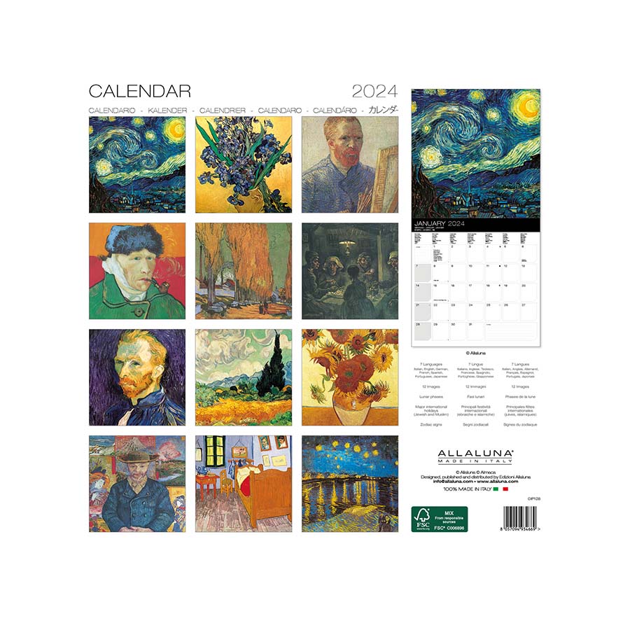 Van Gogh 2024 Wall Calendar