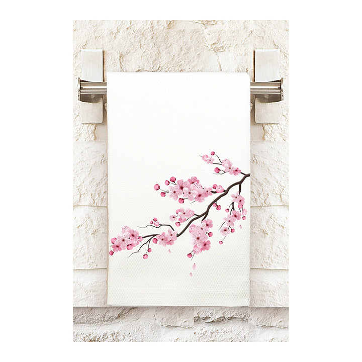 Cherry Blossom Branch Tea Towel