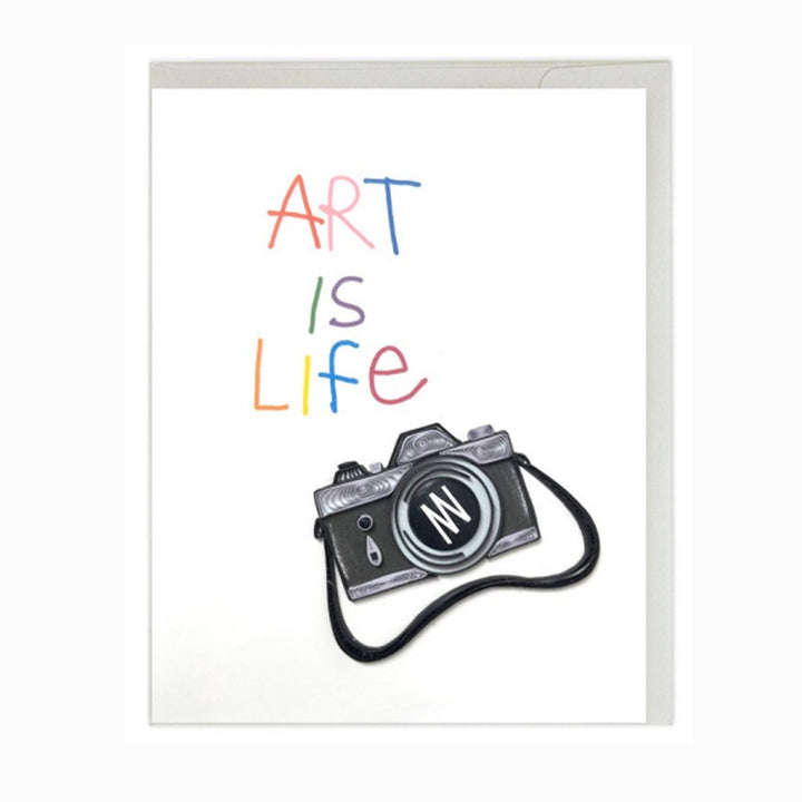 Art Is Life (Camera) Quilled Card