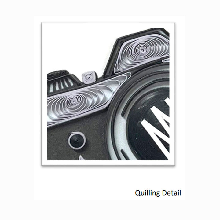 Art Is Life (Camera) Quilled Card