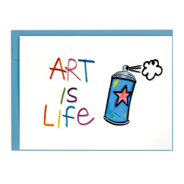 Art Is Life (Spray Paint) Quilled Card