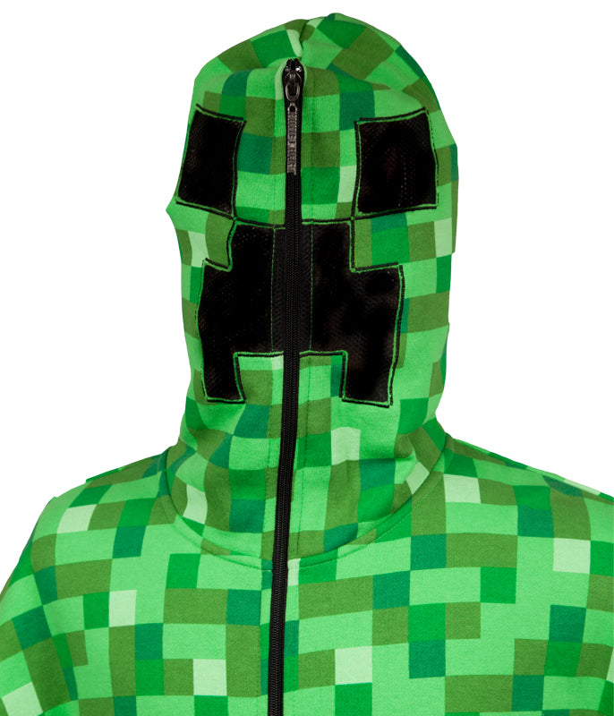 Young Men's Minecraft Creeper Zip Up