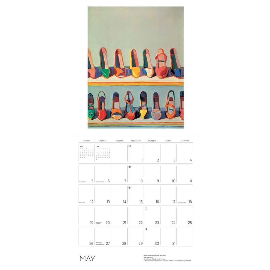 Wayne Thiebaud 2024 Wall Calendar